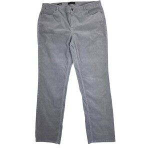 Talbots Corduroy Stretch Taupe Greige Woman's Pants Size 10 Coastal Academia